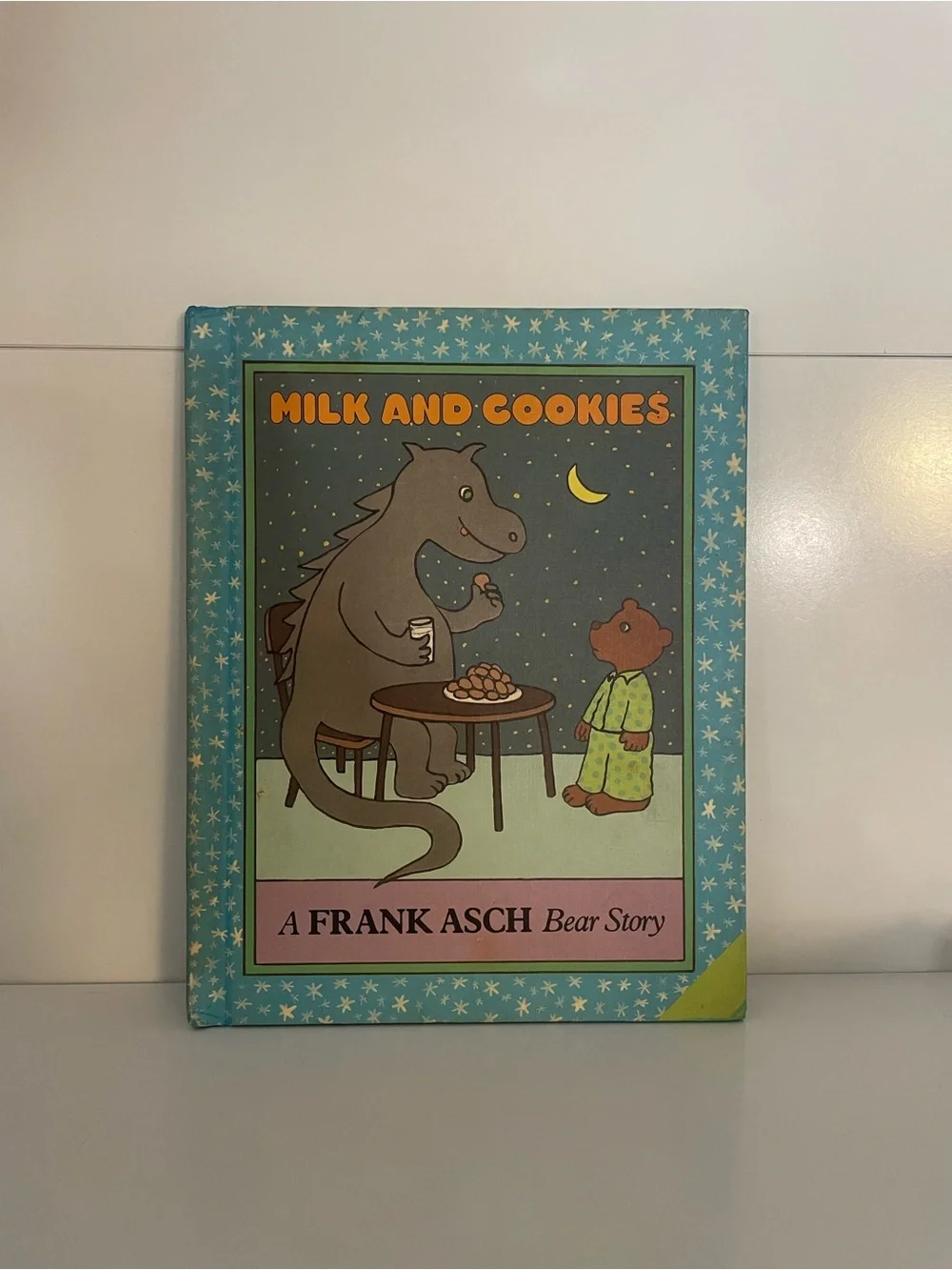 Milk and Cookies by Frank Asch - Kids Picture Book (Blue) 1980s vintage